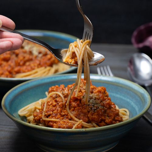 vegane Spaghetti Bolgonese