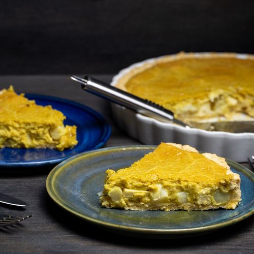 Vegane Spargel-Quiche